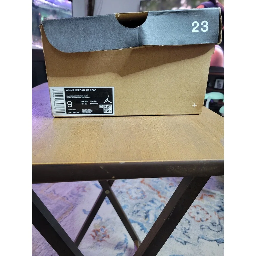 Air Jordan Jordan Air 200E Plum Fog Smoke Grey Womens Size 9